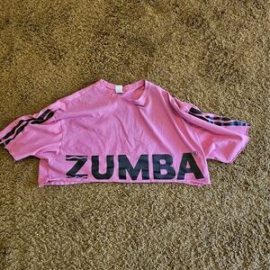 Zumba X Crayola Pink Crop Top